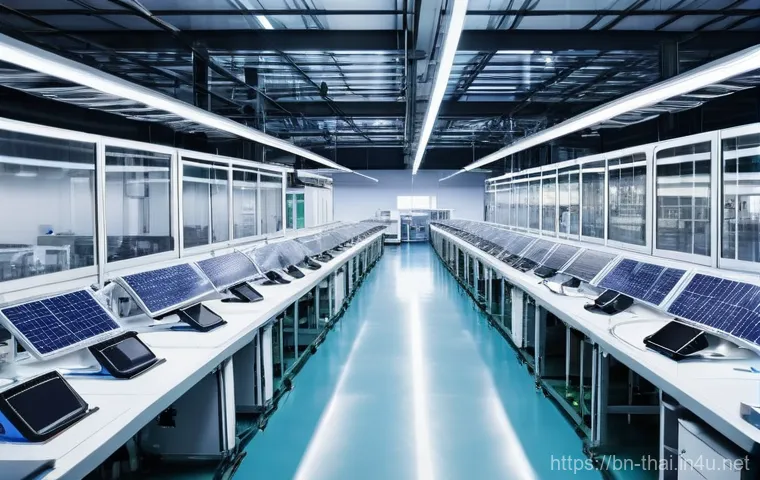 태국의 수출 품목 - **Prompt 1: Thai Innovation in Sustainable Manufacturing**
"A vibrant, modern manufacturing faci...