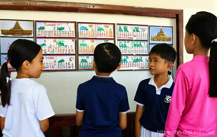 태국의 전통 놀이 복원 - **Prompt:** A vibrant scene at a bustling Thai cultural festival, showcasing the revival of traditio...