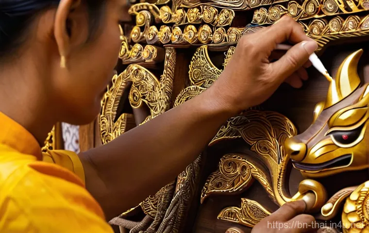 태국의 예술 축제 참여 - **Vibrant Thai Art and Culture Festival:** A wide shot of a bustling and colorful Thai art and cultu...